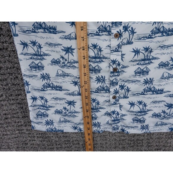 Notre Dame Fighting Irish Shirt Mens Medium White Short Sleeve Hawaiian Tropical - Picture 6 of 8